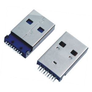 Wholesale USB A / M 90 Degree Sinking Board Tyle USB Female Connector from china suppliers