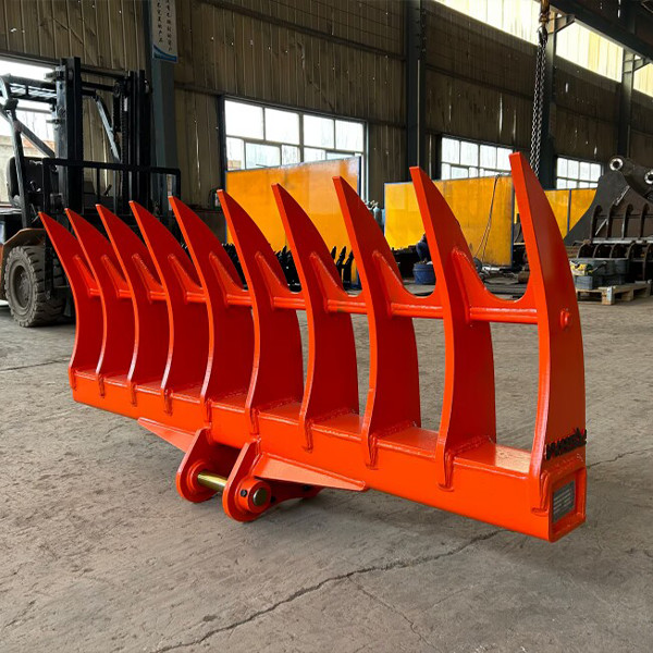 250 lbs Shipping Weight Excavator Root Rake with Curved Teeth Contiguous United