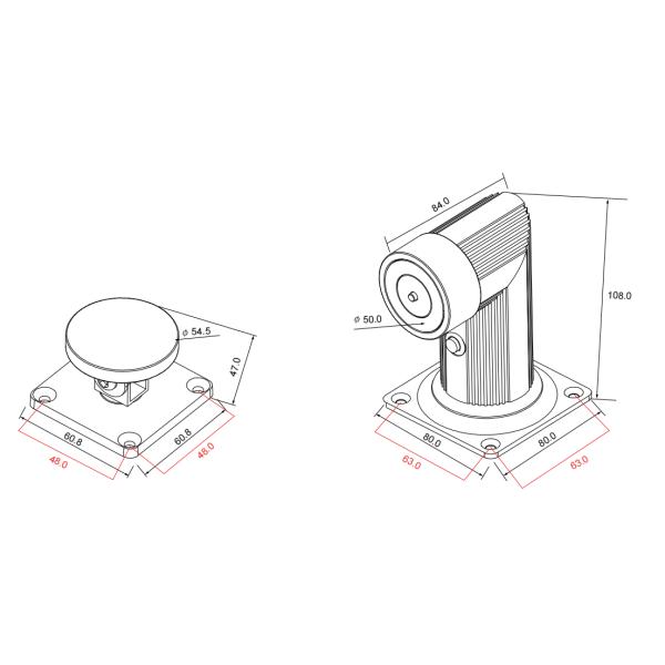 BL03 Floor and wall mount door holder wall mounted