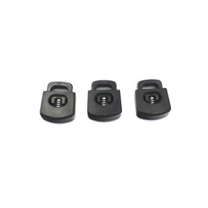 Black Plastic Cord Lock & Toggles Styles For Garments, For Garments