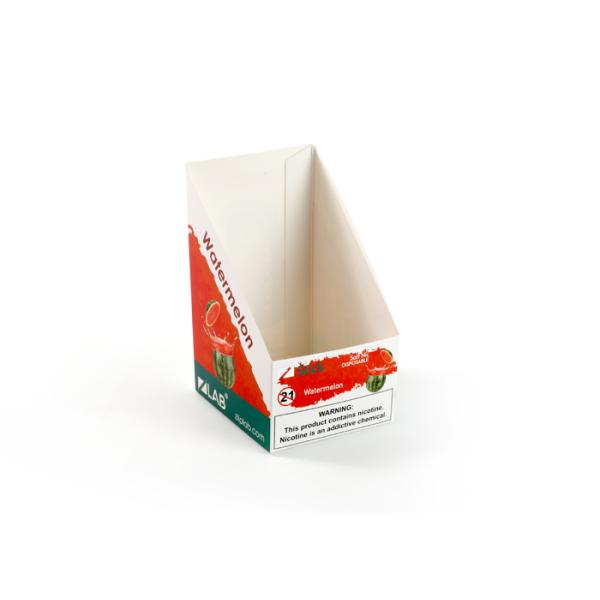 Cutomized Paper Cardboard Product Display Stand , Snack Food Boxes 0.35mm Thickness