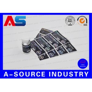 Adhesive Scratch Off Vial Stickers Holographic Printing Custom Design