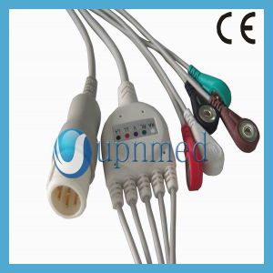 China Philips one piece ECG cable with leadwires 8pin on sale
