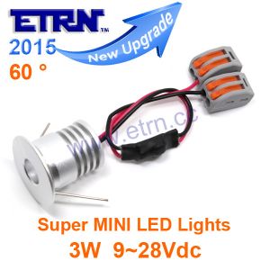China Super Bright NEW DC12/24V 3W MINI LED Downlight Cabinet Light Spotlight on sale