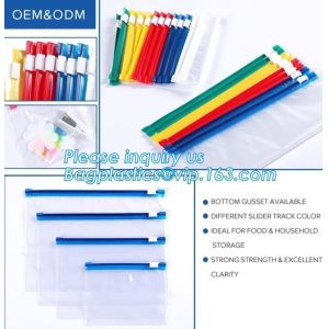 slider Zip lockk bag doypack zipper/ECO-friendly slider bag, Slider Bags Stand