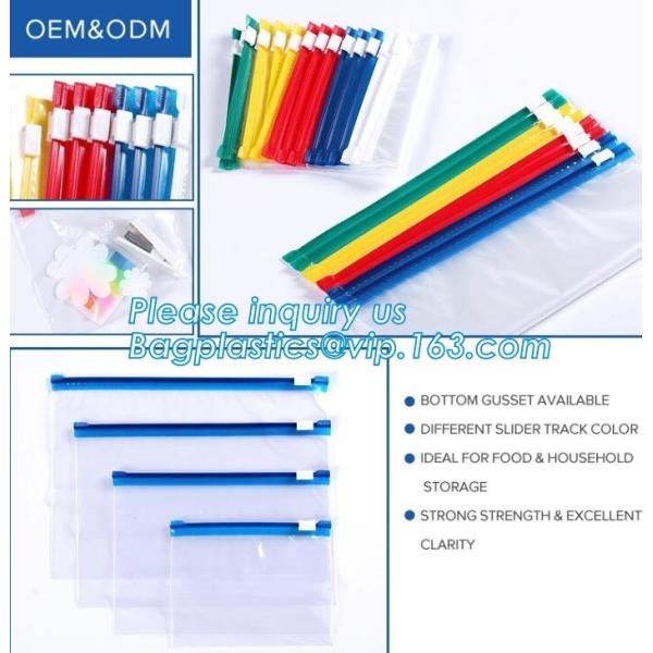 slider Zip lockk bag doypack zipper/ECO-friendly slider bag, Slider Bags Stand
