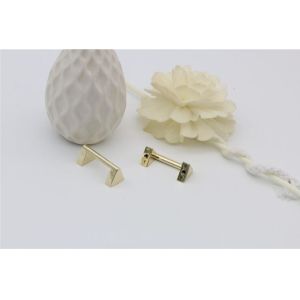 Purse bag accessories light gold 20 mm arch screw button bridge metal buckle for