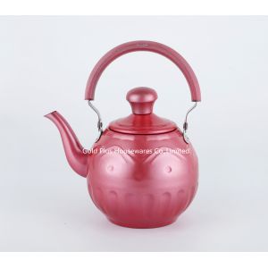 China 1L,1.5L,2L Best selling pink color whistling kettle with filter stainless steel new design tea coffee pot with infuser on sale