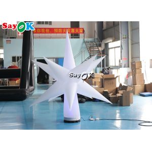 0.25mm PVC Hanging Inflatable LED Star For Party Decorations