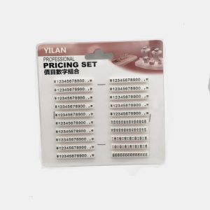 Assembly Jewelry Pricing Display Cube Plastic Tag Dollar Numeral Cubes Stand