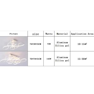 Modern LED ceiling chandelier lights led lamp for bedroom Sitting Room （WH-MA-86