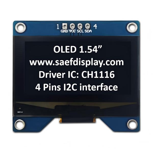Quality Factory 1.54-Inch OLED Display 128x64 with I2C Interface & CH1116 Driver for sale