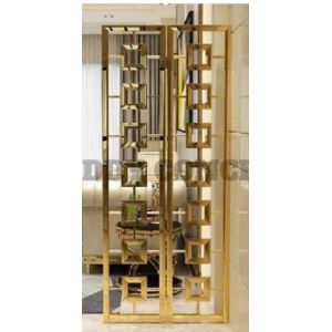 China Gold Mirror Stainless Steel Room Divider Decoration Screen For Indoor And Outdoor on sale