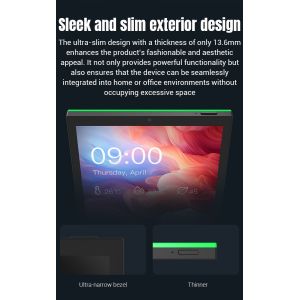 10.1Inch RK3399 Wall Mounted Smart Home Control Tablet Surrounding LED Light for