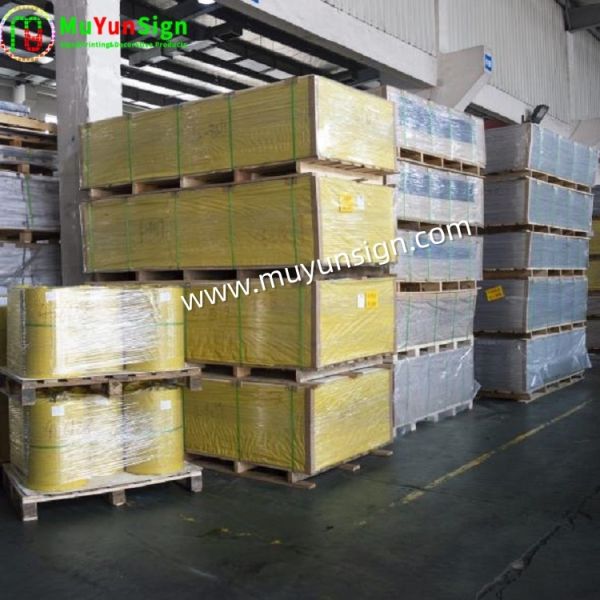 Solid Polystyrene Foam Core Paper Board White Flatness for Advertising