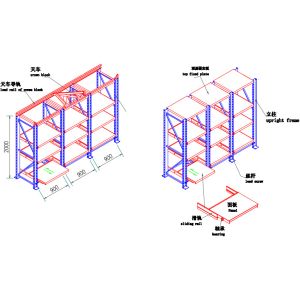 Q235 Steel Surfaced Spray Hardware Mould Tool Racking With Crane Custom Width