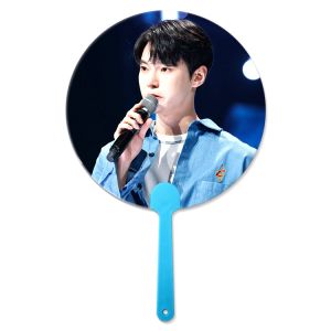 Customized 0.6mm PET 16X17CM 3D Lenticular Hand Fans