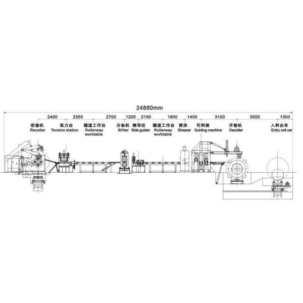 Metal steel coil slitting line shearing machine