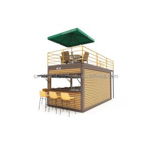 20 Foot Container Coffee Bar Portable Prefabricated Store with Container Design
