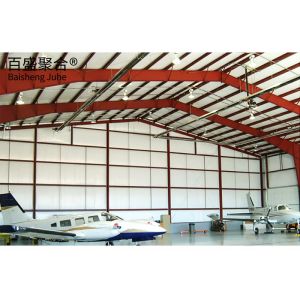 Prefabricated Steel Frame Logistic Hangar for Trucks Cars and Aircraft in High