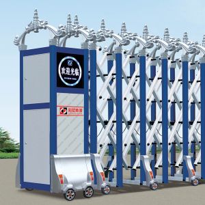 35p/m Electric Retractable Door Stainless Steel 201 Foldable Electronic Sliding