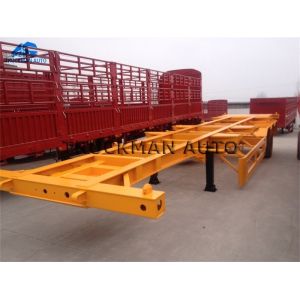 20ft 40ft Skeleton Trailer , Skeletal Container Trailer With Q345 Material
