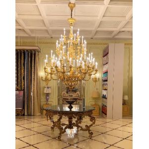 OEM ODM Metal Candle Chandelier Customized Gold Candelabra Chandelier