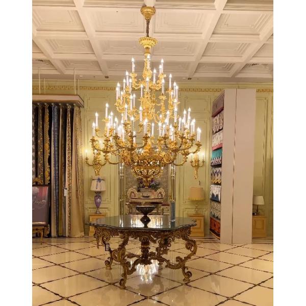 OEM ODM Metal Candle Chandelier Customized Gold Candelabra Chandelier