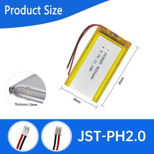 KC Approved Rechargeable 3.7V 3000mah Lithium Polymer Battery 103665 LiPo