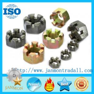 China Hex Slotted / Castle Nuts,Black oxide castle nut,Black hex slotted nut,Black hex grooved nut,Black castle nut,Tractornut on sale