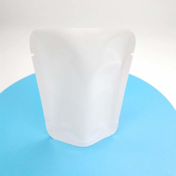 Quality Custom Resealable Heat Seal NO Zipper Doypack Reseal Pouch Stand Up Pouch Flower Seed White PE NY Material Packaging Bag for sale