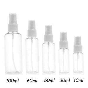 5ml-500ml HDPE PET Refillable Continuous Mist Spray Bottle