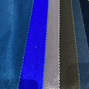Polyester Spandex Ice Velvet Fabric 4 Way Stretch Crushed