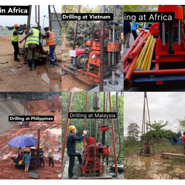 Geological Exploration Borehole 15KW Water Well Drilling Rig