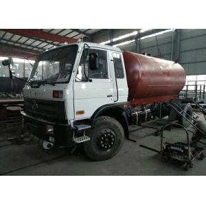 10CBM LPG Tanker Truck , 5 Tons Refueling LPG Bobtail Truck With Rear Platfrom