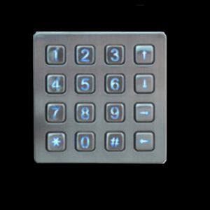 Vandalism Proof Industrial Numeric Keypad , Stainless Steel Keyboard