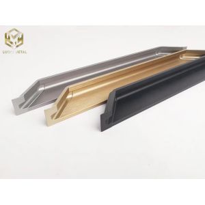 Furniture Hidden Kitchen Cabinet Handle G Shape Aluminum Profile Handle