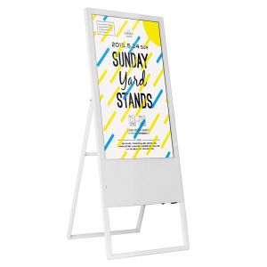 Octa Core LCD Advertising Display 3mm Glass Digital Ad Screen AC 110V