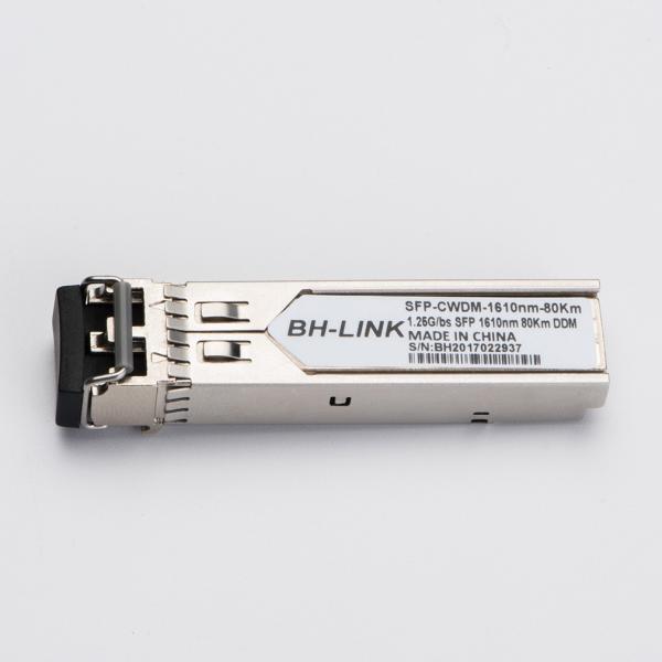 Quality Wavelength Division Optical Module CWDM-SFP-1610 Gigabit Single Mode 1.25G 80KM Compatible with Huawei Cisco Custom for sale