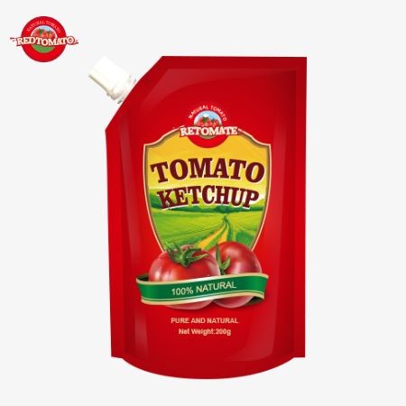 OEM 200g Sachet Ketchup With Pure Natural Flavor, Perfect For China Factory