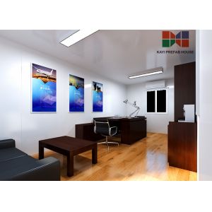 Red Brown Color Modern Container House Wooden Wall Panel With Single Office