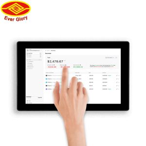 Black 10.1'' Touch Screen Panel High Contrast Ratio For Industry