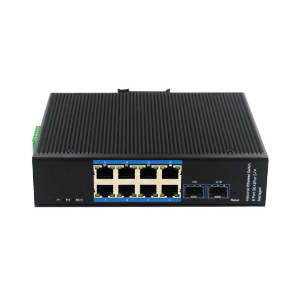Managed Industrial Poe Switch 8 Port 802.3ad LACP ERPS 8 POE Port 2 SFP Ports