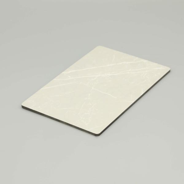 UV Resistant Easy Maintenance Waterproof Jazz White Marble Aluminum Composite