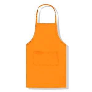 Adjustable Shoulder Stap 100% Cotton Women Cooking Aprons With Pockets
