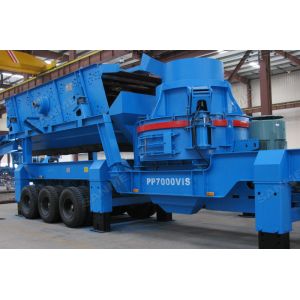Wholesale River Pebbles Feeding 80mm VSI Mobile Mining Crusher from china suppliers