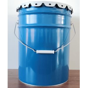 Wholesale Round Rubber Gasket Metal Grease Pail With Lining 0.32-0.42mm Corrosion Resistant from china suppliers