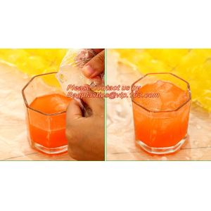 Laminateed Plastic Ice Cube Freezer Bags, plastic disposable ice cube bag,
