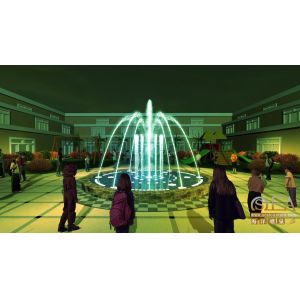 Technical guidance program control fountain