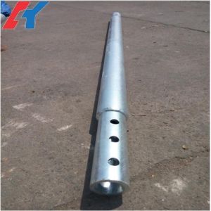 Portable Solar Energy System Foundation Customization with Helix Anchors Screw